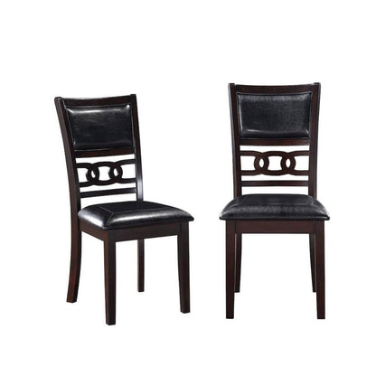 Brown Rectangular Dining Table Set for 4, Kitchen Table Chairs Set of 4