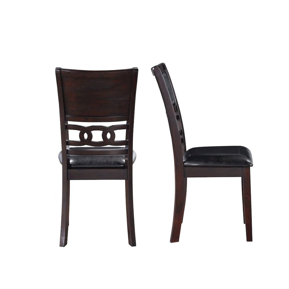 Brown Rectangular Dining Table Set for 4, Kitchen Table Chairs Set of 4