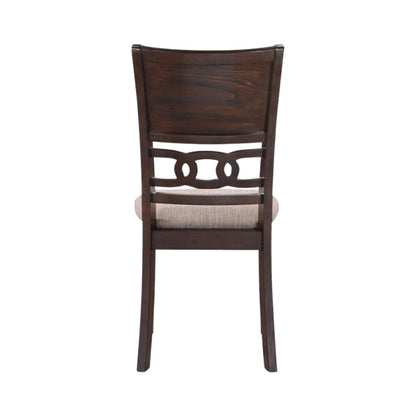 Solid Wood Dining Chairs Set of 2 Cherry Brown