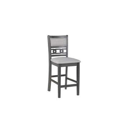 Gray Small Dining Table for 2 – Compact Solid Wood Table and Chairs Set