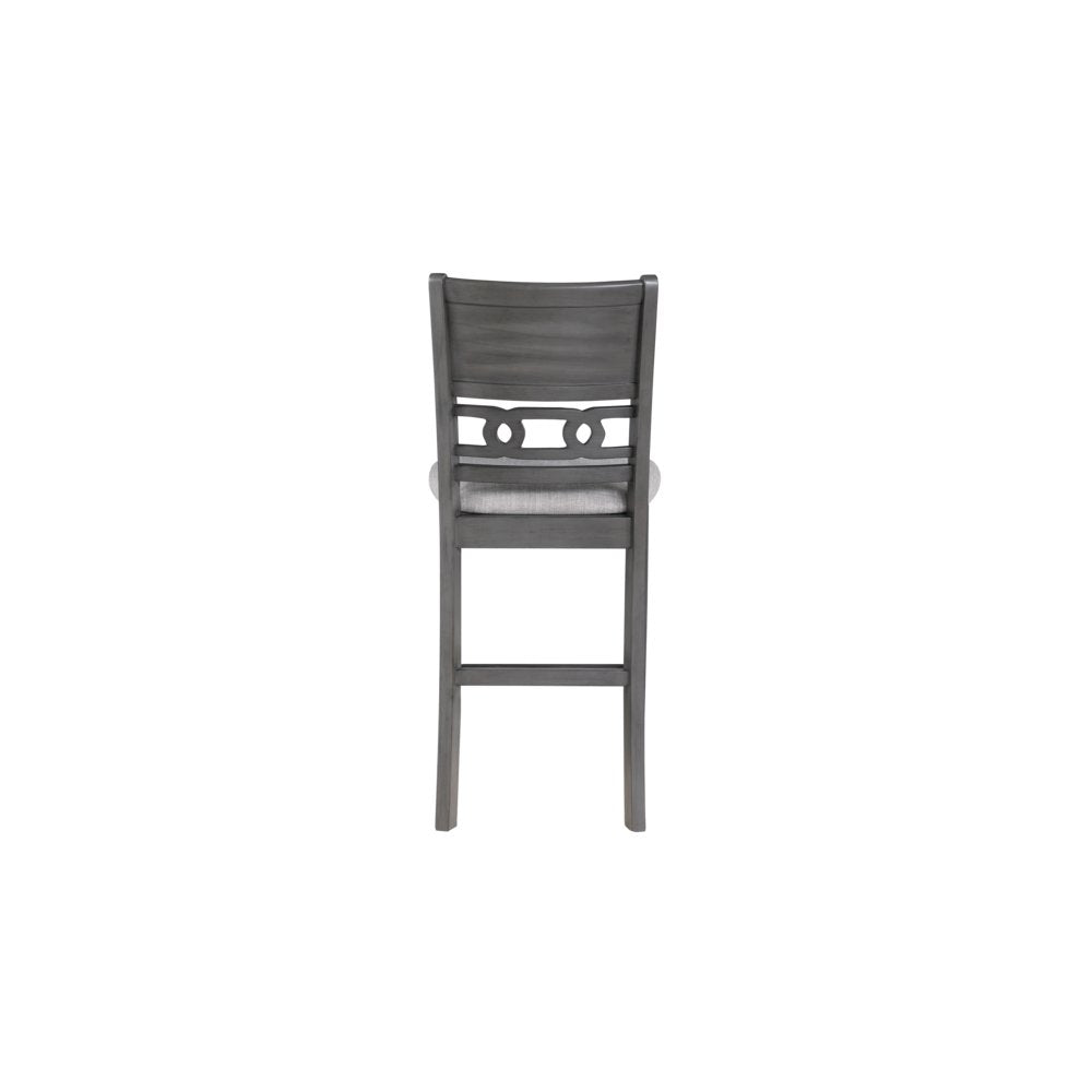 Gray Small Dining Table for 2 – Compact Solid Wood Table and Chairs Set