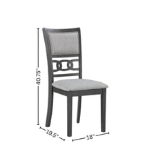 Gray Wood 5-Piece Counter Height Dining Table Set with Chairs for 4