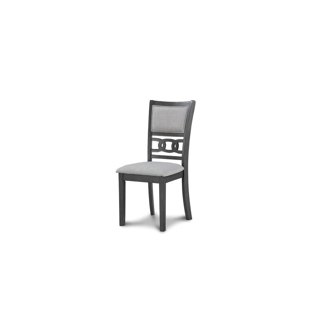 Gray Wood 5-Piece Counter Height Dining Table Set with Chairs for 4