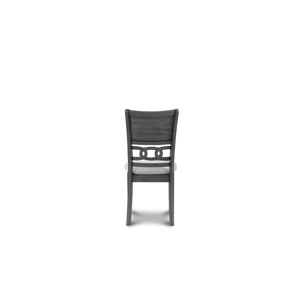 Gray Wood 5-Piece Counter Height Dining Table Set with Chairs for 4