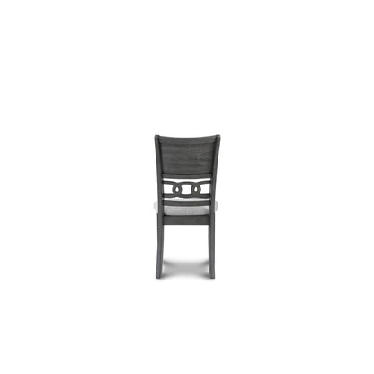 Gray Wood 5-Piece Counter Height Dining Table Set with Chairs for 4