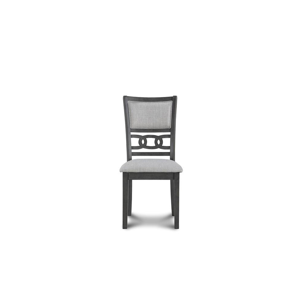 Gray Wood 5-Piece Counter Height Dining Table Set with Chairs for 4