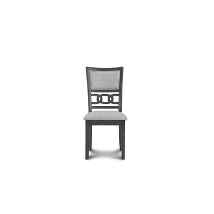 Gray Wood 5-Piece Counter Height Dining Table Set with Chairs for 4