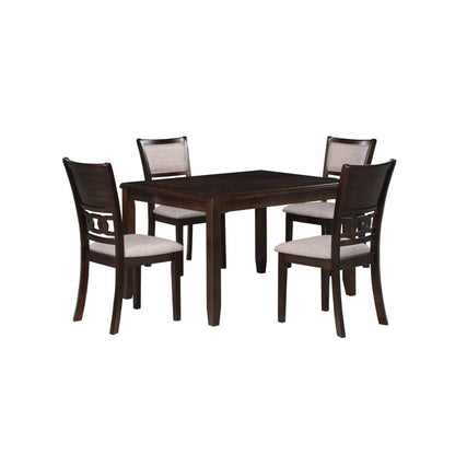 Wood Square Dining Table Set for 4 – Small Kitchen Table Set in Brown