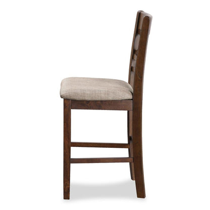Brown Solid Wood Dining Table Set for 4 – Round Kitchen Table Design
