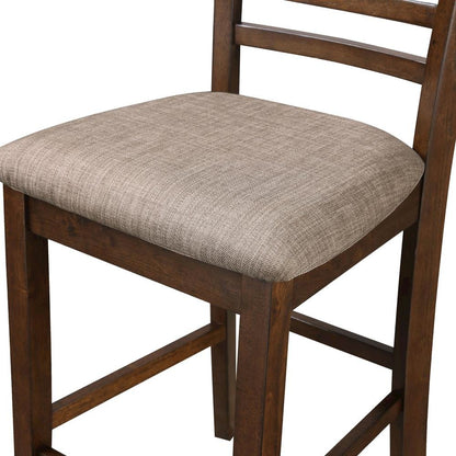 Brown Solid Wood Dining Table Set for 4 – Round Kitchen Table Design