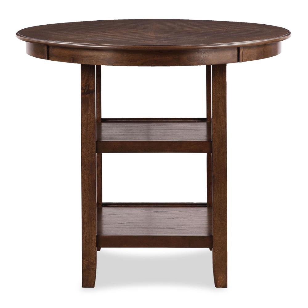 Brown Solid Wood Dining Table Set for 4 – Round Kitchen Table Design