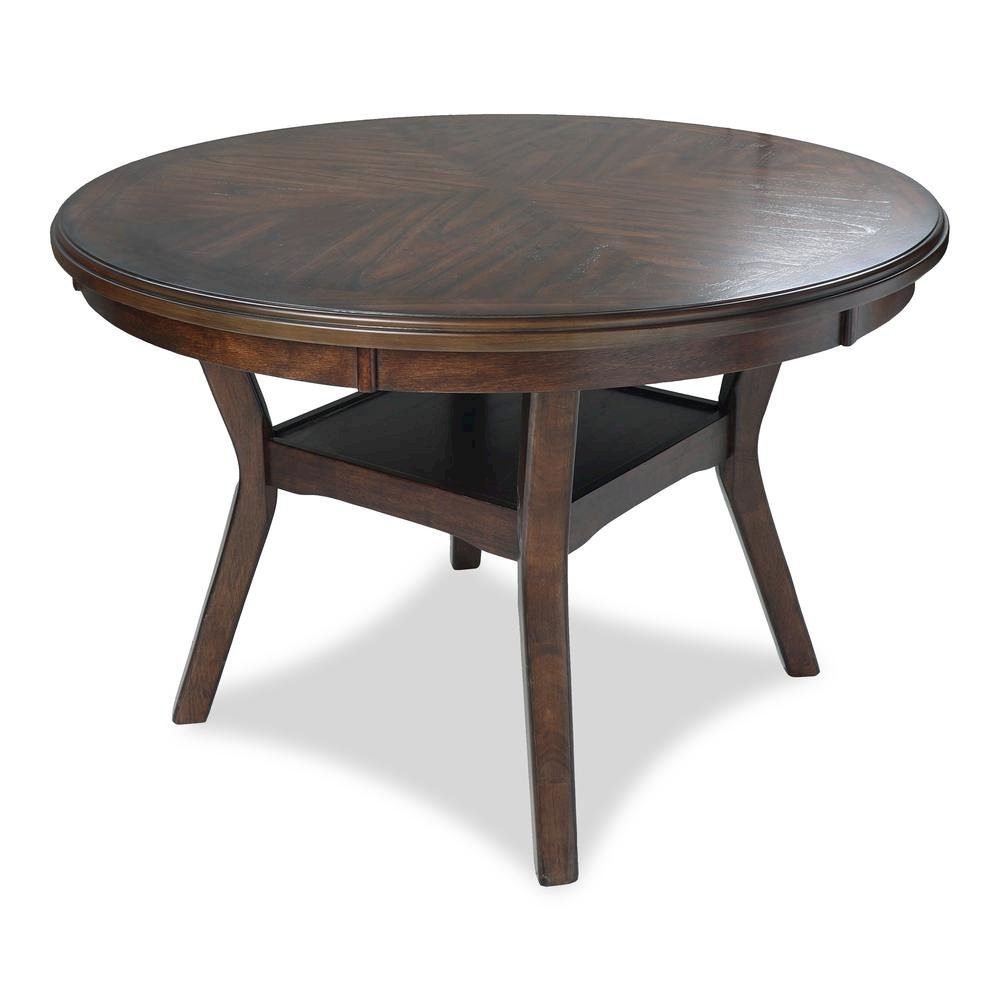 Cherry Round Dining Table Set for 4 – Kitchen Table and Chairs Set