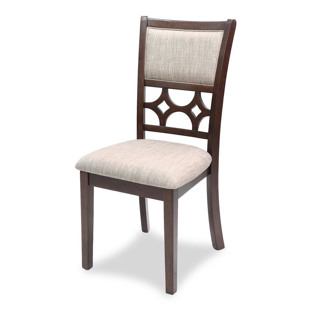 Cherry Round Dining Table Set for 4 – Kitchen Table and Chairs Set