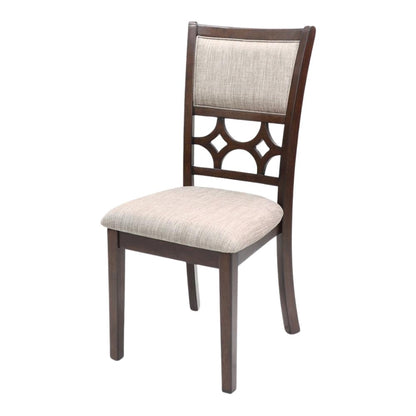 Cherry Round Dining Table Set for 4 – Kitchen Table and Chairs Set