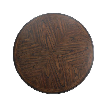Cherry Round Dining Table Set for 4 – Kitchen Table and Chairs Set