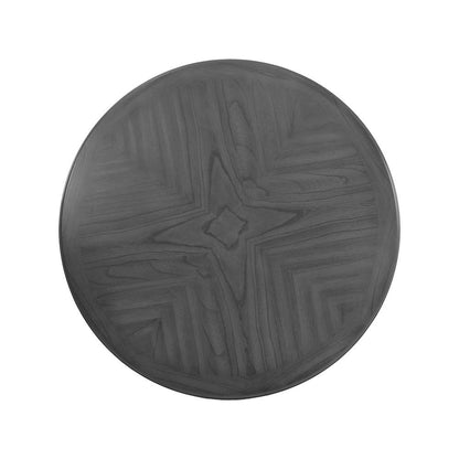 Gray Round Dining Table Set for 4 – Kitchen Table and Chairs Set