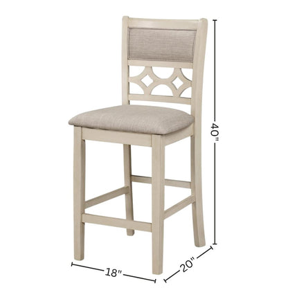 Solid Wood Round Dining Table Set for 4 – Classic Brown Kitchen Table