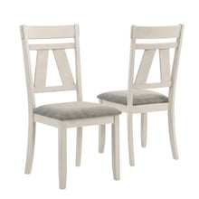 Solid Rubberwood Traditional Dining Chairs for Kitchen, Brown, Set of 2