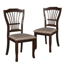 Solid Wood Dining Chairs for Kitchen and Dining Room, Espresso, Set of 2