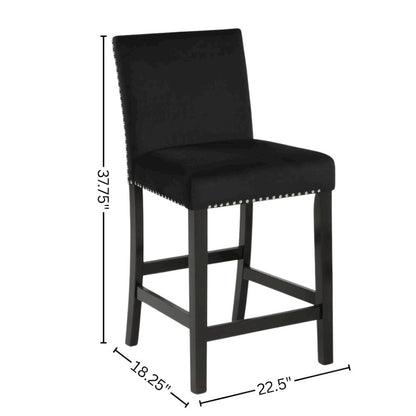 Black Round Dining Table Set for 4 – 5-Piece Kitchen Table and Chairs