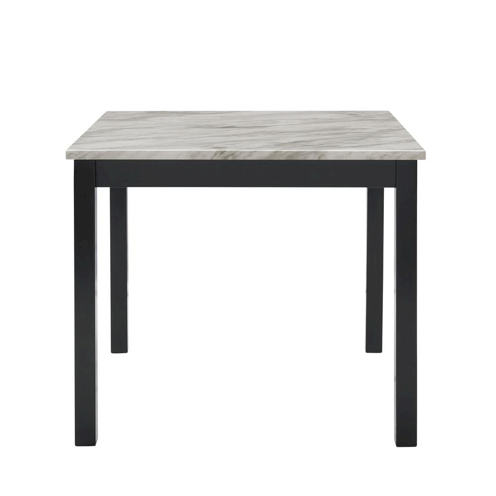 Black Round Dining Table Set for 4 – 5-Piece Kitchen Table and Chairs