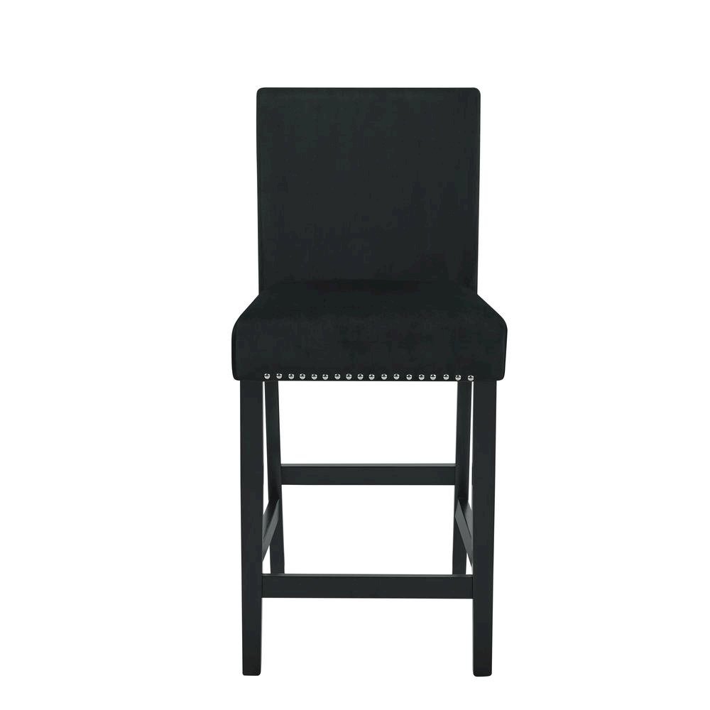 Black Round Dining Table Set for 4 – 5-Piece Kitchen Table and Chairs