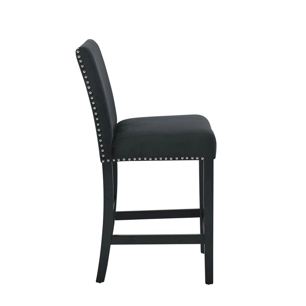 Black Round Dining Table Set for 4 – 5-Piece Kitchen Table and Chairs