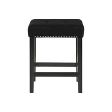 Bar Table Set, Console Table with Stools, Wood Sofa Table with Stools Black