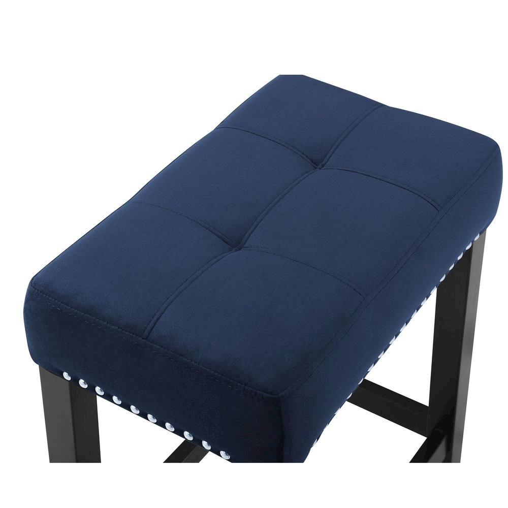 Blue Bar Table Set – Console Table with Stools for Kitchen or Lounge