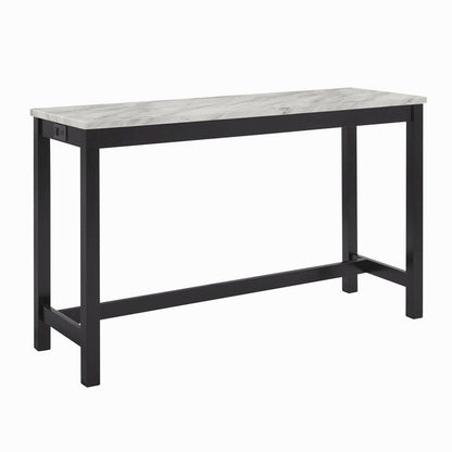 Blue Bar Table Set – Console Table with Stools for Kitchen or Lounge