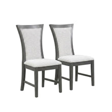 Rubberwood Upholstered Dining Chair with Solid Wood Legs, Transitional
