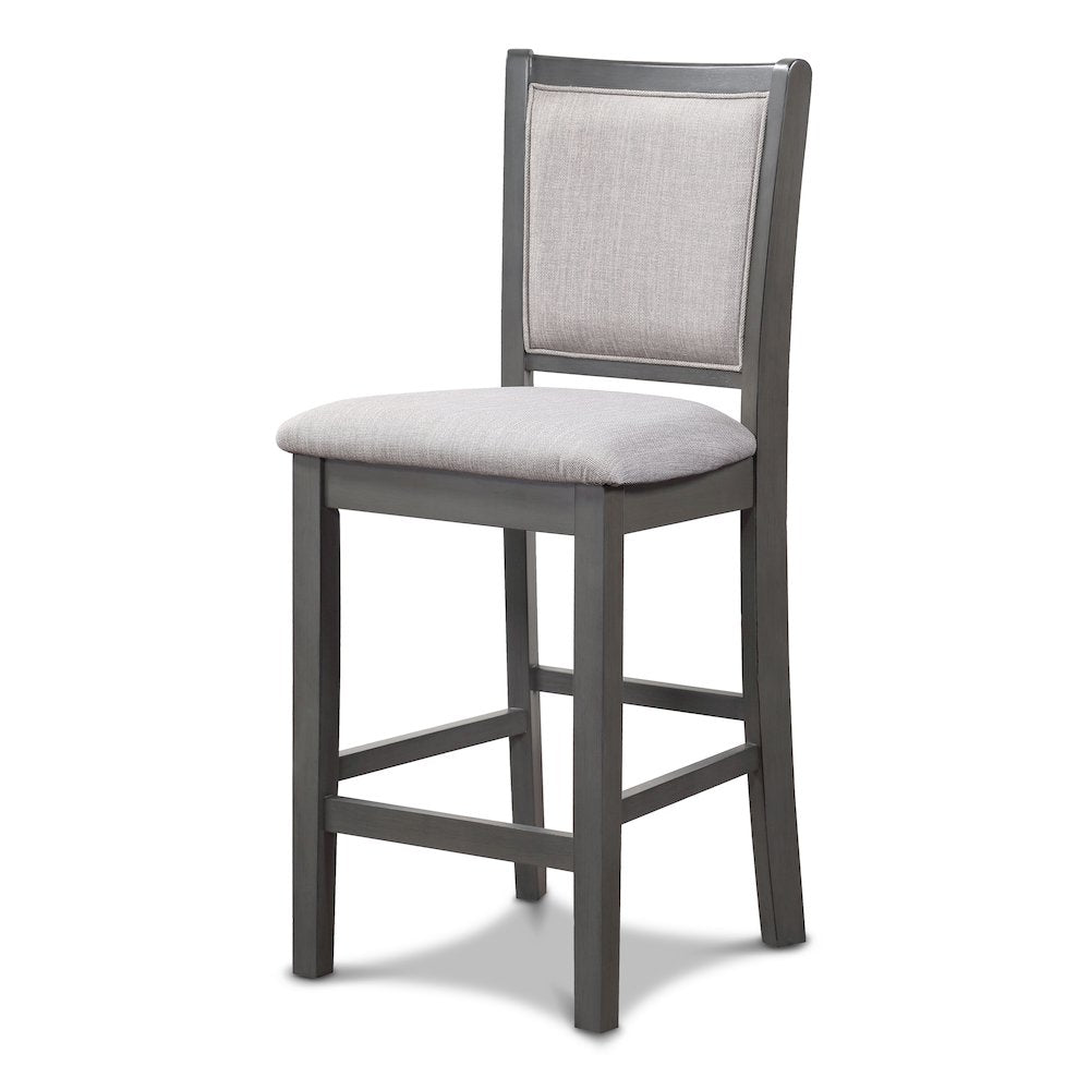 Amy Wood Counter Chair in Gray (Set of 4)