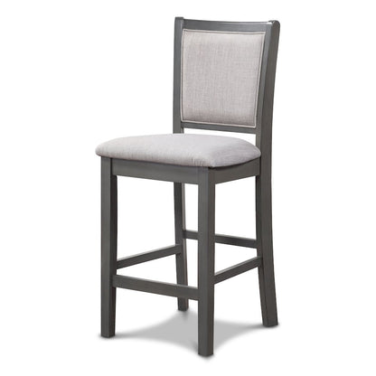 Amy Wood Counter Chair in Gray (Set of 4)