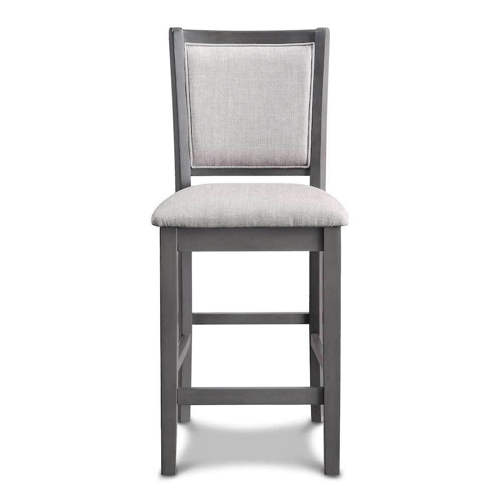 Amy Wood Counter Chair in Gray (Set of 4)