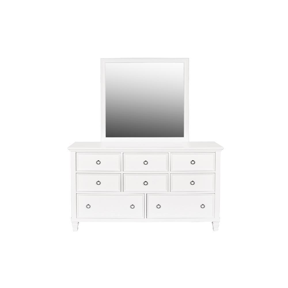Furniture Tamarack Solid Wood 8-Drawer Dresser in White