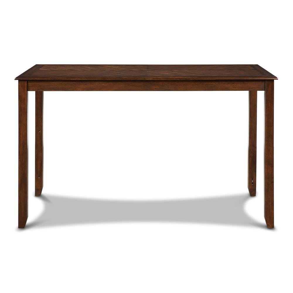 Wood Dining Table Set for 4 – Kitchen Table Chairs Set in Brown Finish