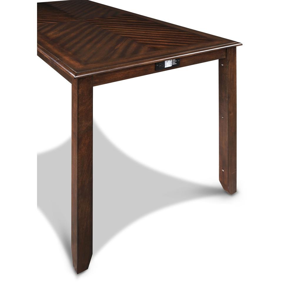Wood Dining Table Set for 4 – Kitchen Table Chairs Set in Brown Finish