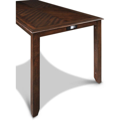 Wood Dining Table Set for 4 – Kitchen Table Chairs Set in Brown Finish