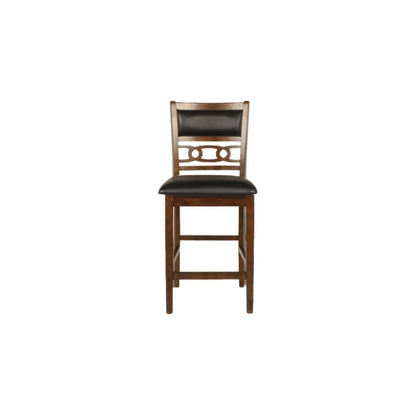 Brown 3-Piece Counter Drop Leaf Table Set, Small Space Friendly