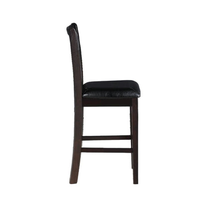 3-Piece Wood Storage Counter Set Ebony Brown