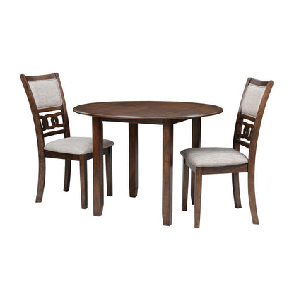 Wood Round Dining Table for 2 – Small Table and Chairs Set for Kitchen