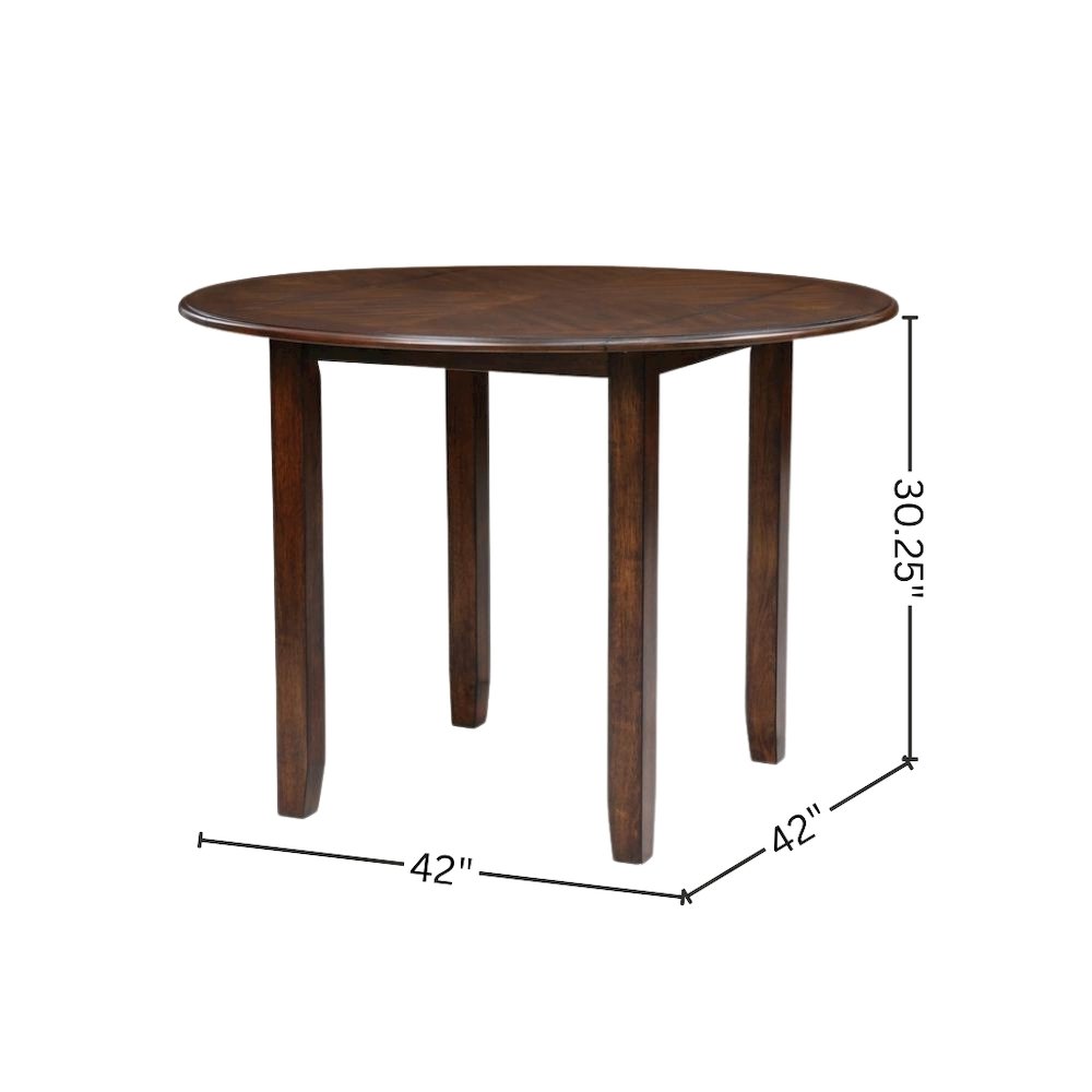 Wood Round Dining Table for 2 – Small Table and Chairs Set for Kitchen