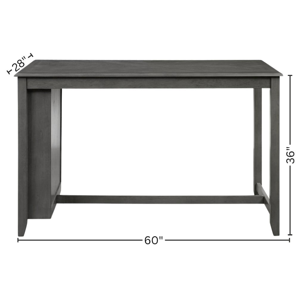 Gray Counter Height Dining Table Set for 4 – Table and Chairs Design