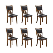 Brown Dining Room Chairs Set of 6 – Solid Wood Dining Table Seating