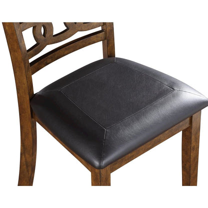 Brown Dining Room Chairs Set of 6 – Solid Wood Dining Table Seating