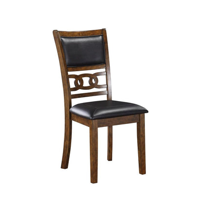 Brown Dining Room Chairs Set of 6 – Solid Wood Dining Table Seating