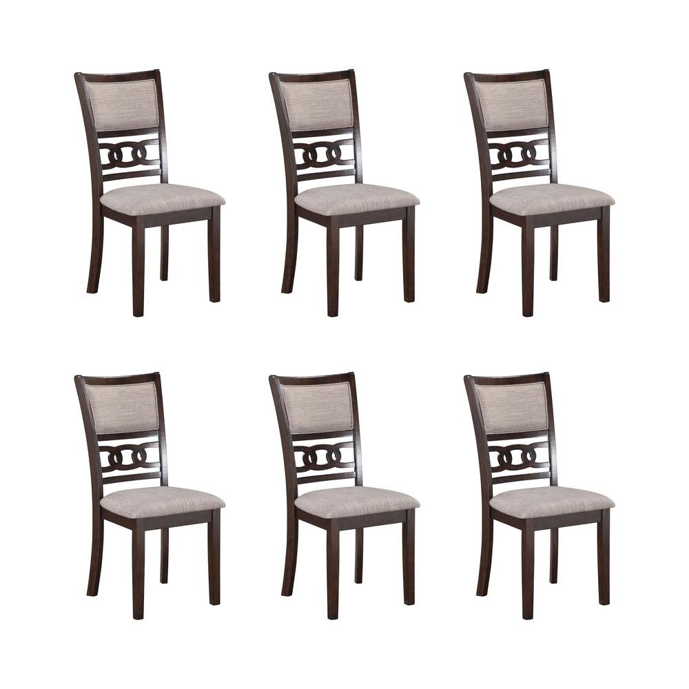 Dining Chairs Set of 6, Upholstered Dining Chairs for Dining Room in Grey