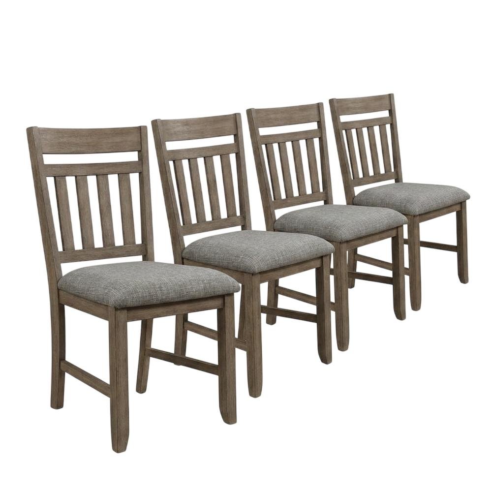 Solid Wood Dining Chairs, 300 lb Capacity, Walnut, Set of 4