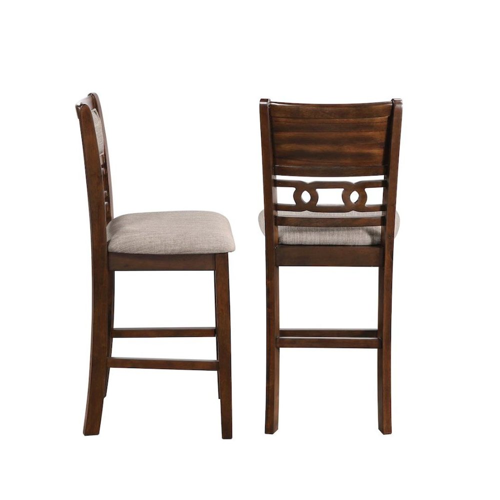 Brown Cherry 3 Piece Drop Leaf Table and 2 Chairs, Small Round Dining Table Set