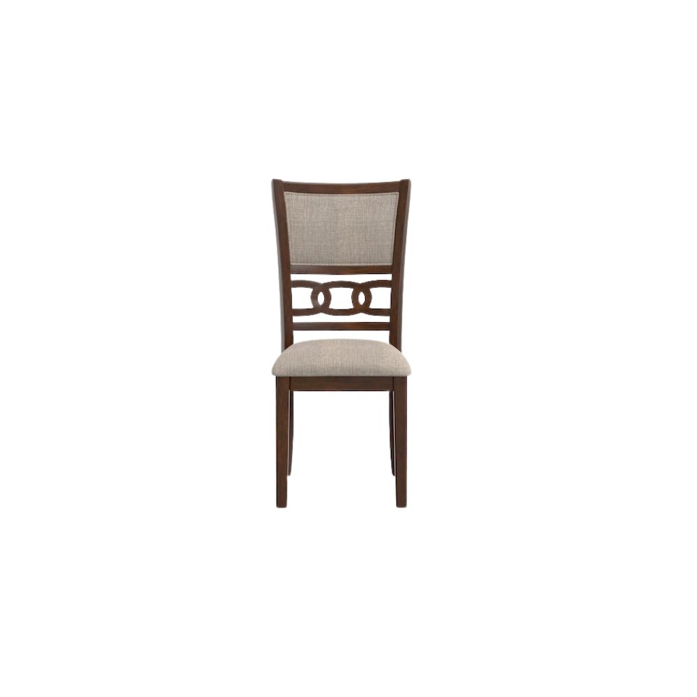 Cherry Brown 5-Piece Wood Round Dining Set, Traditional Finish